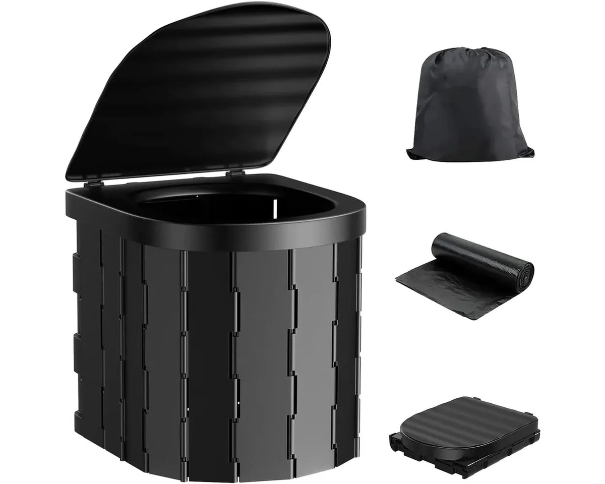 OLPRO Folding Camping Toilet with Bag- Out & About Live