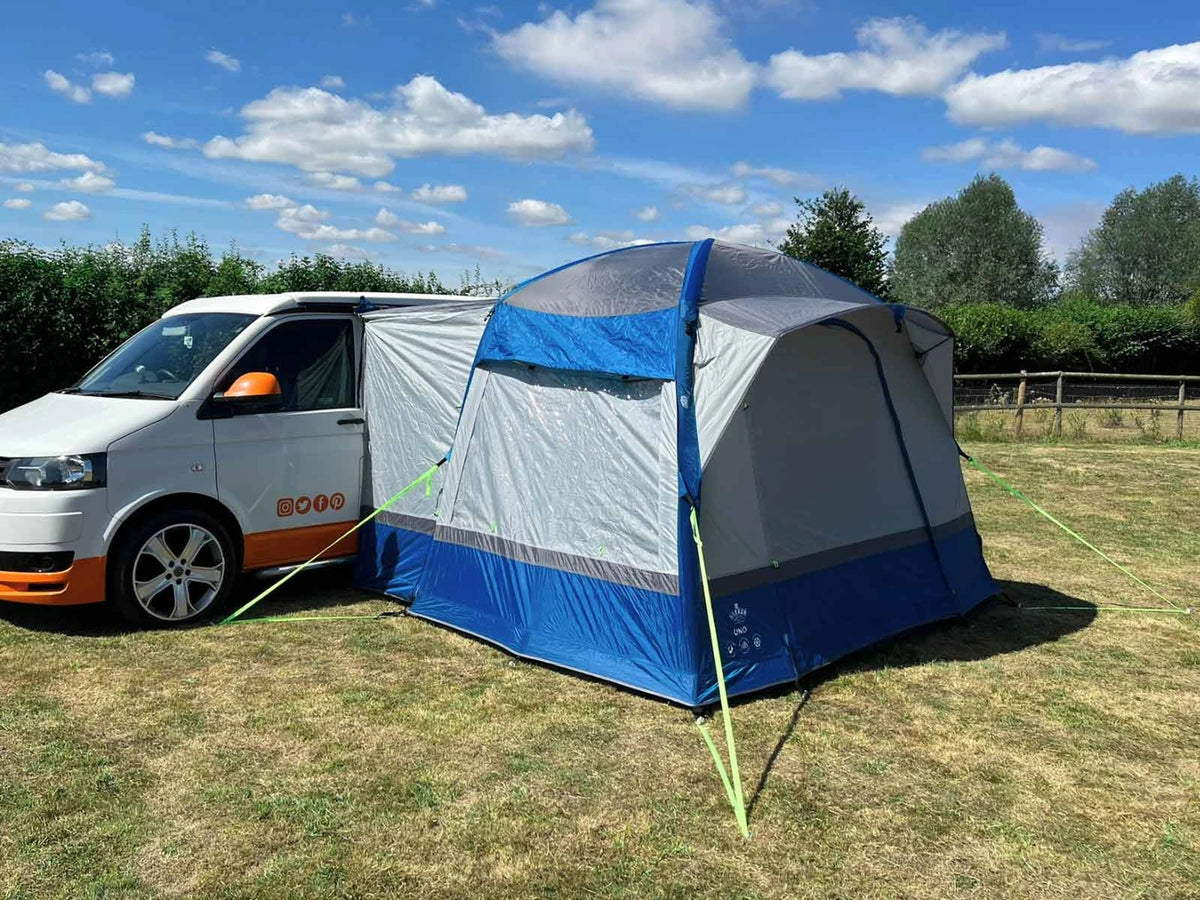 OLPRO Uno Breeze® Campervan Awning- Blue- Out & About Live