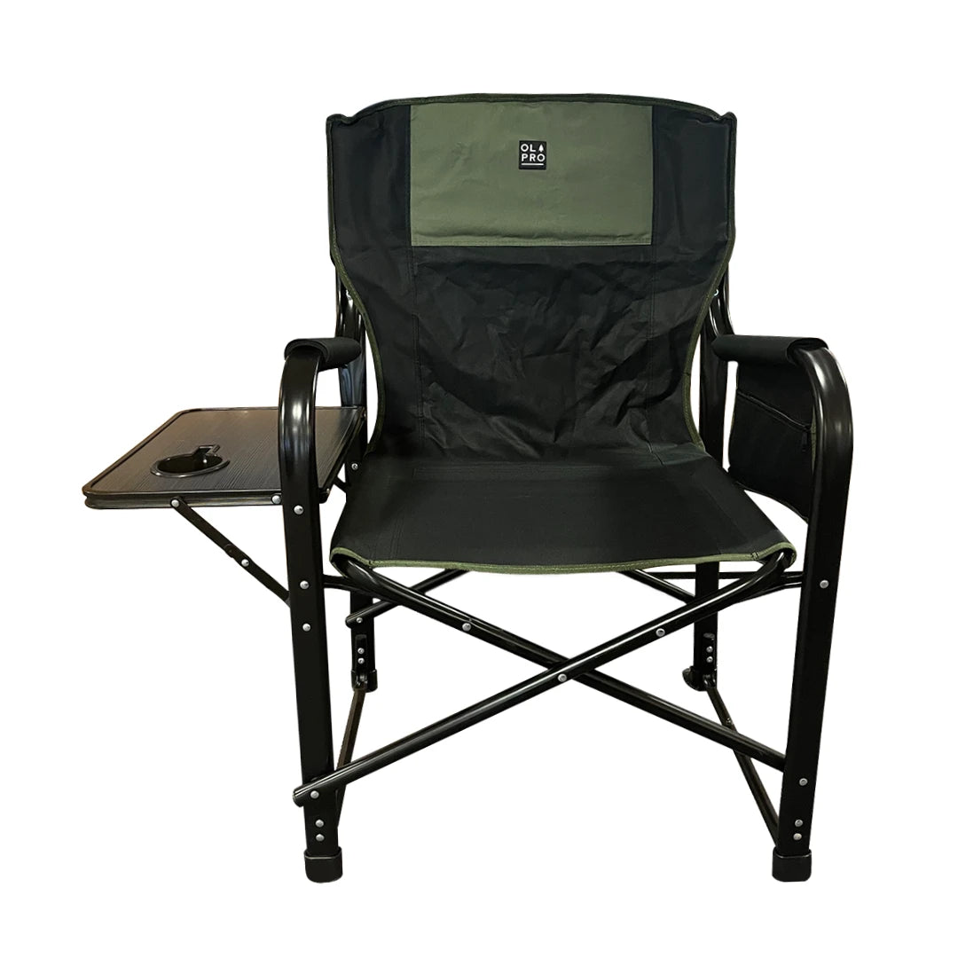 OLPRO Directors Chair Black & Green