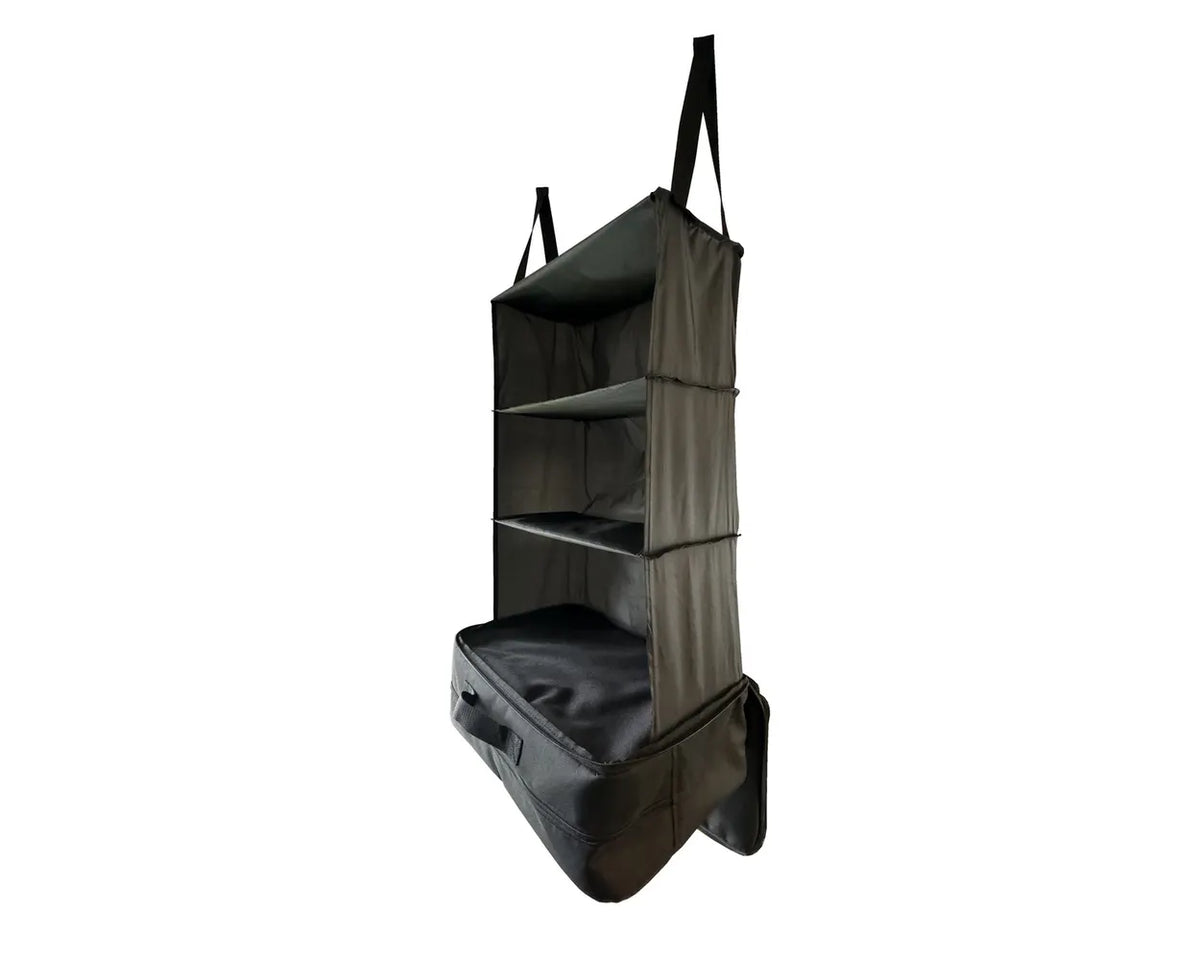 OLPRO Camping Organiser with Shelves and Storage Bag- Out & About Live