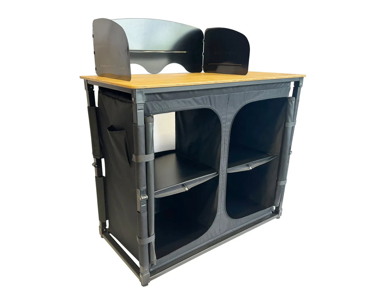 OLPRO Deluxe Camp Kitchen With Double Cupboard-Out & About Live