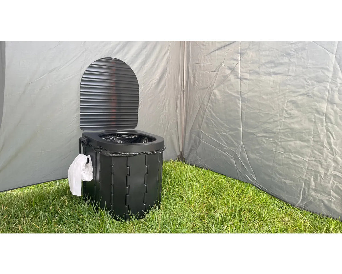 OLPRO Folding Camping Toilet with Bag- Out & About Live