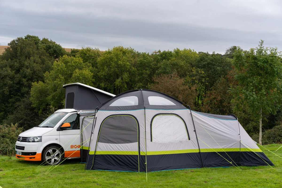 OLPRO Hive Campervan Awning (Fibreglass Poles) - with Sleeping Pod- Out & About Live