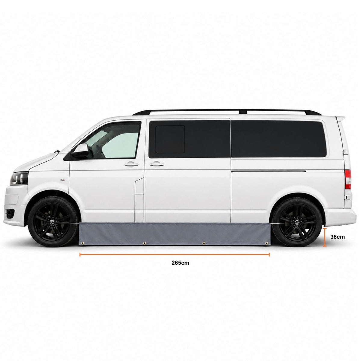 OLPRO LWB Campervan Awning Skirt & Draught Excluder- Out & About Live