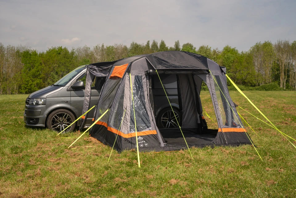 OLPRO Loopo Breeze® v2 Inflatable Campervan Awning- Charcoal- Out & About Live