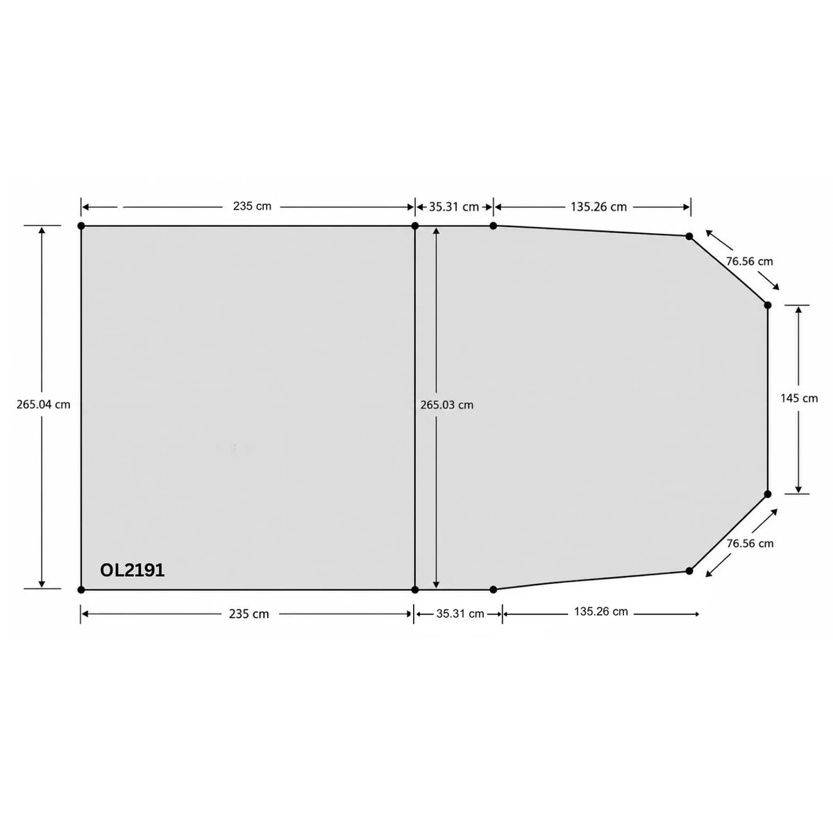 OLPRO Universal/Apollo Tent Footprint Groundsheet - 460cm x 250cm- Out & About Live