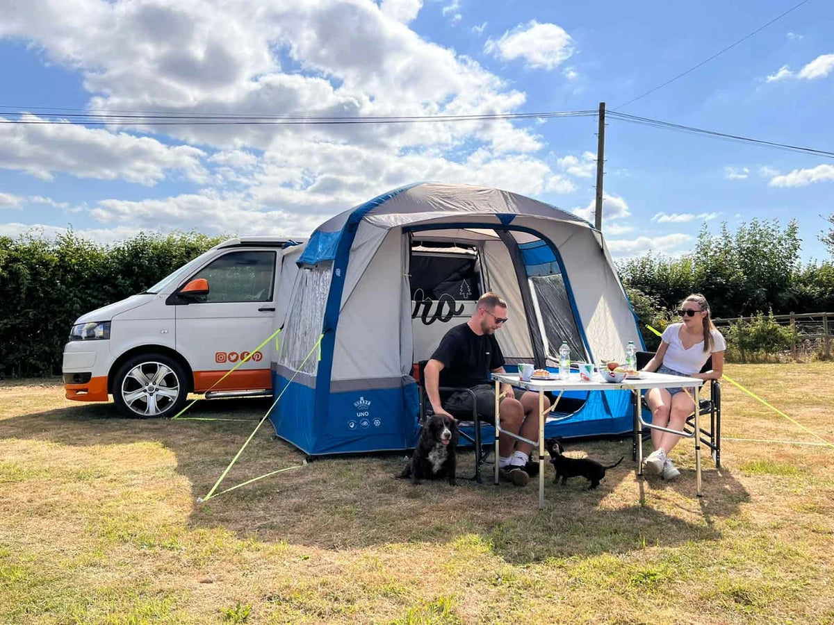 OLPRO Uno Breeze®  Campervan Awning- Blue- Out & About Live